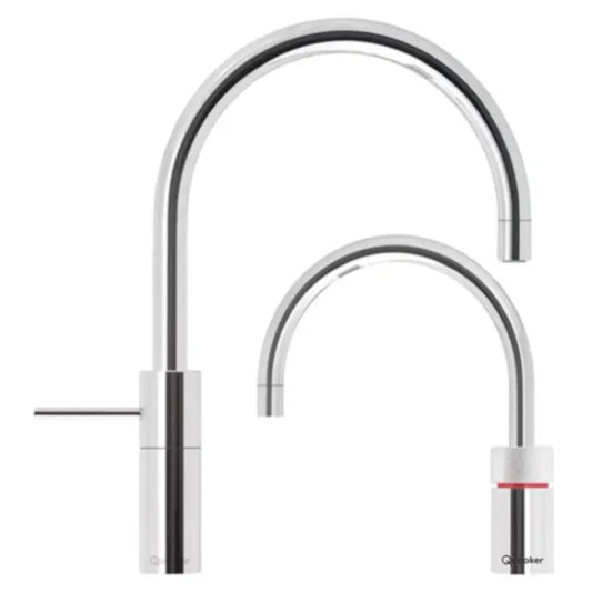 Quooker Nordic Round Twintaps Polished Chrome Taps