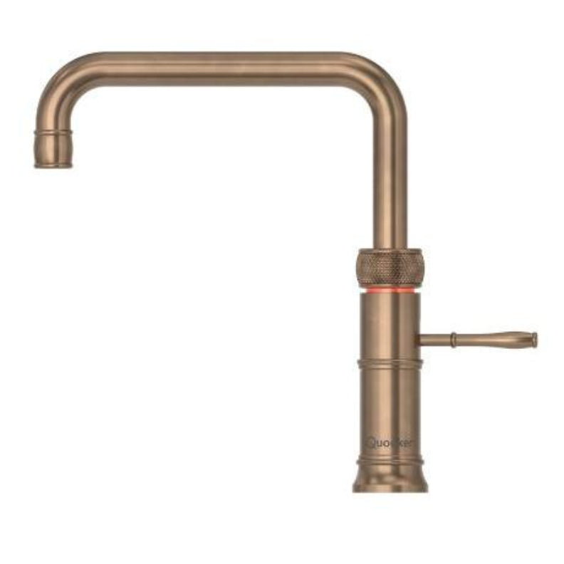 Quooker Classic Fusion Square Patinated Brass Tap