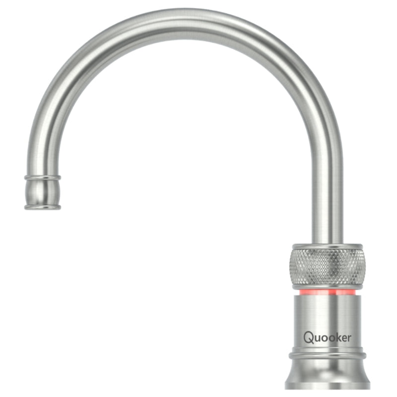 Quooker Classic Nordic Round Single Stainless Steel Tap