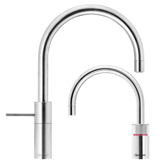 Quooker Nordic Round Twintaps Stainless Steel Taps